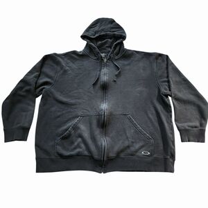 2010s Oakley Full Zip Hoodie Men’s Sz XXL Skull Tag